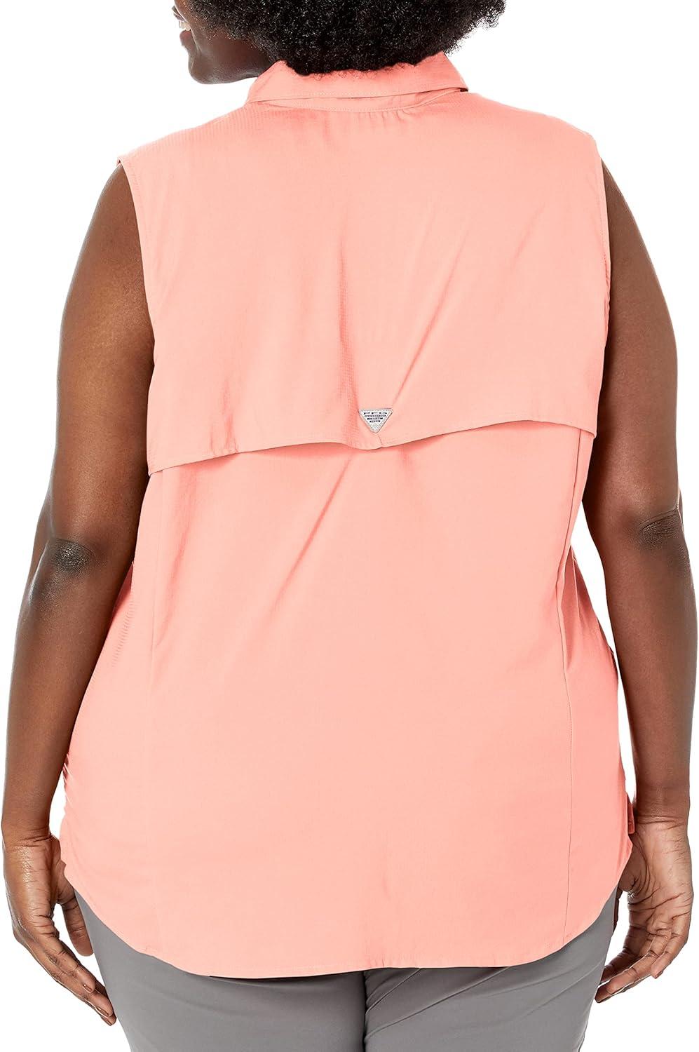 imageColumbia Womens PFG Tamiami Sleeveless ShirtTiki Pink