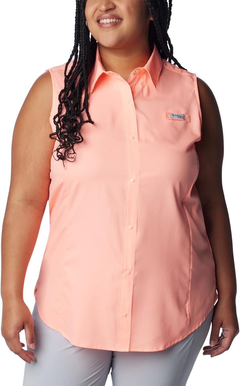 imageColumbia Womens PFG Tamiami Sleeveless ShirtTiki Pink