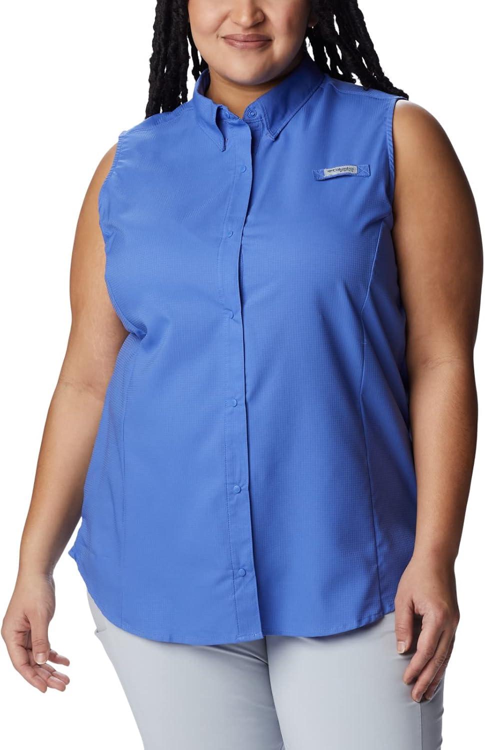 imageColumbia Womens PFG Tamiami Sleeveless ShirtViolet Sea