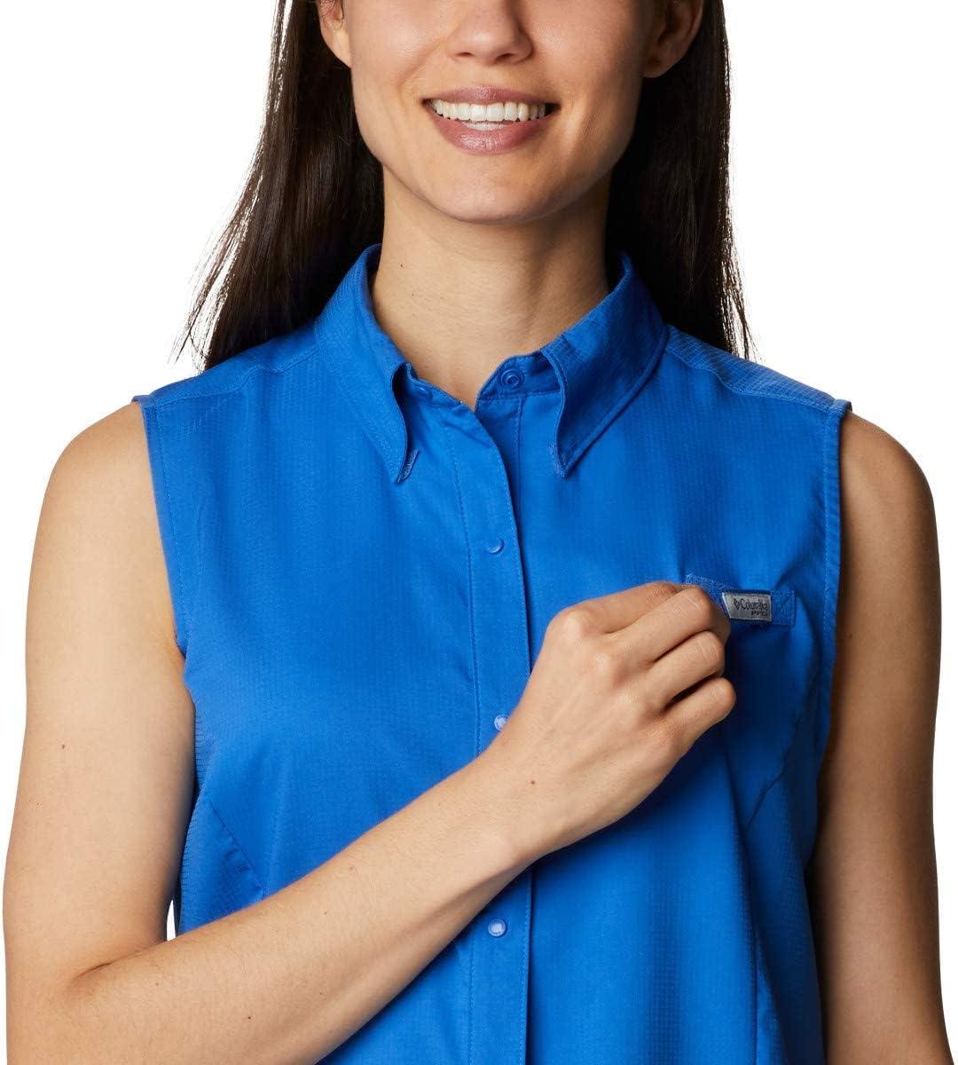 imageColumbia Womens PFG Tamiami Sleeveless ShirtVivid Blue
