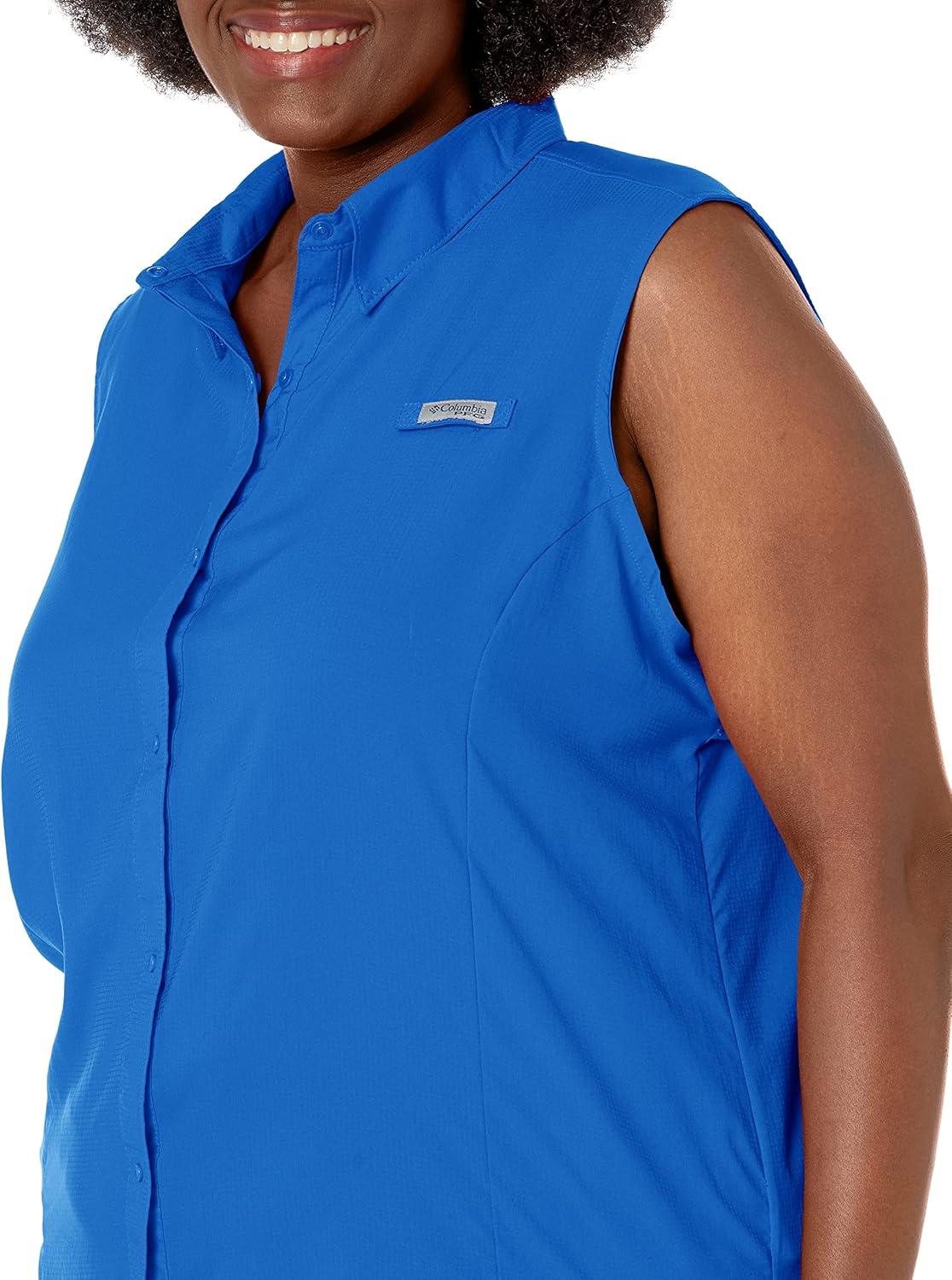 imageColumbia Womens PFG Tamiami Sleeveless ShirtVivid Blue