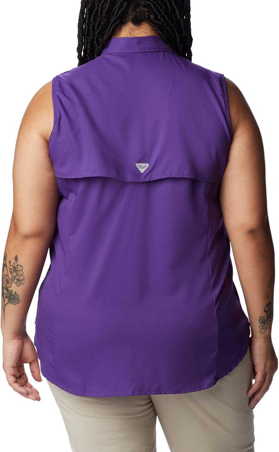 imageColumbia Womens PFG Tamiami Sleeveless ShirtVivid Purple