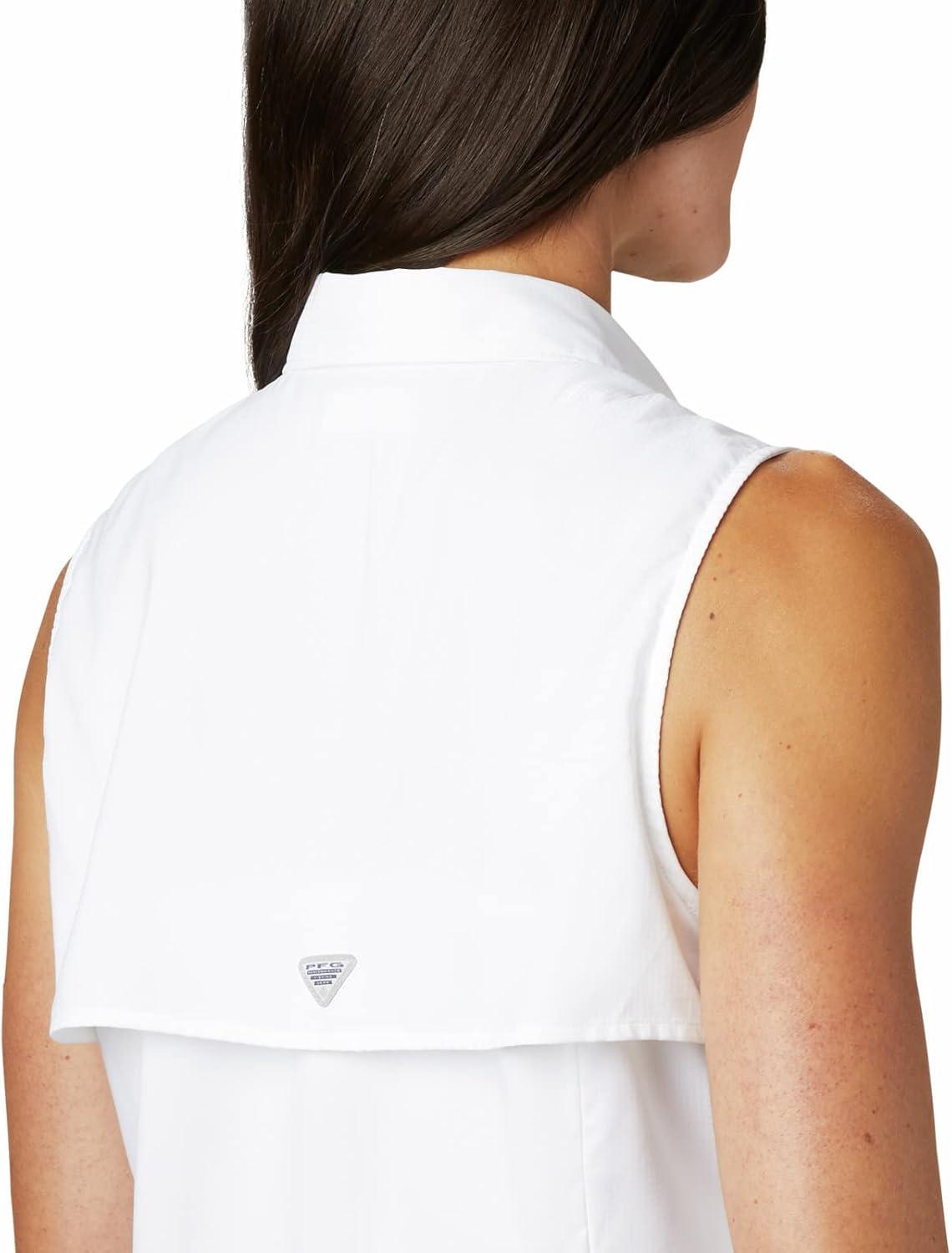 imageColumbia Womens PFG Tamiami Sleeveless ShirtWhite