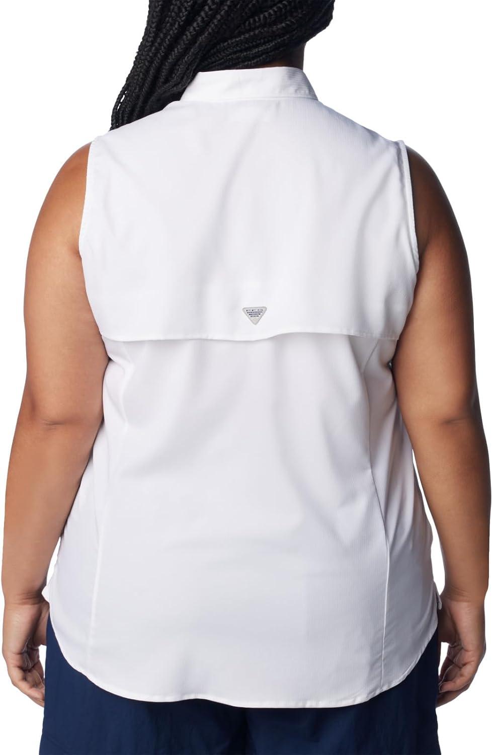 imageColumbia Womens PFG Tamiami Sleeveless ShirtWhite