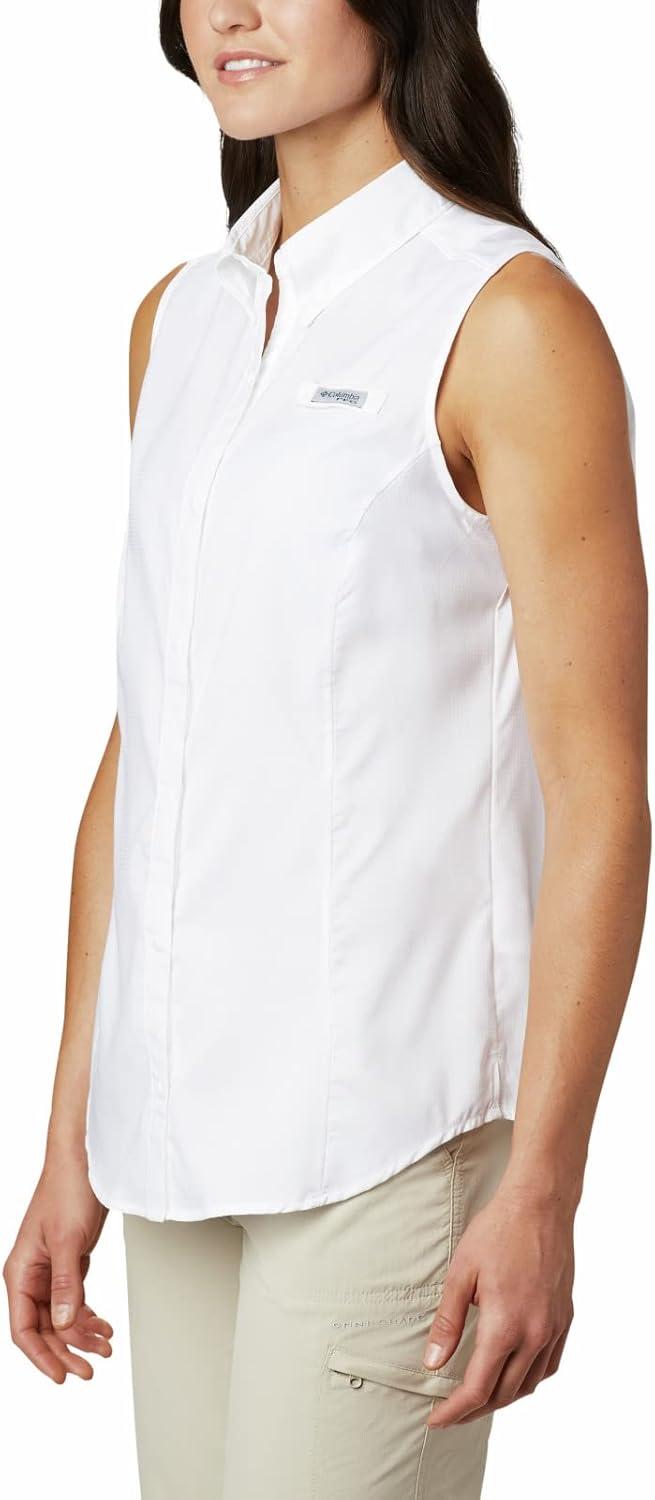 imageColumbia Womens PFG Tamiami Sleeveless ShirtWhite