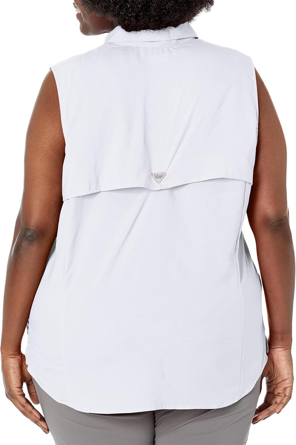 imageColumbia Womens PFG Tamiami Sleeveless ShirtWhite