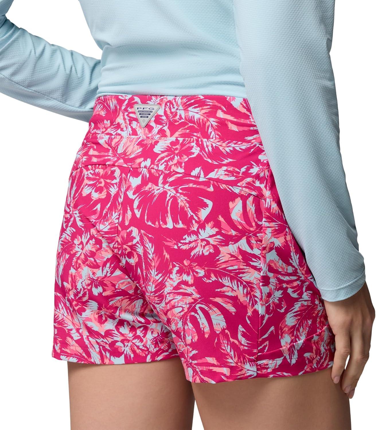 imageColumbia Womens PFG Tidal III ShortGuava PinkVacay Blooms