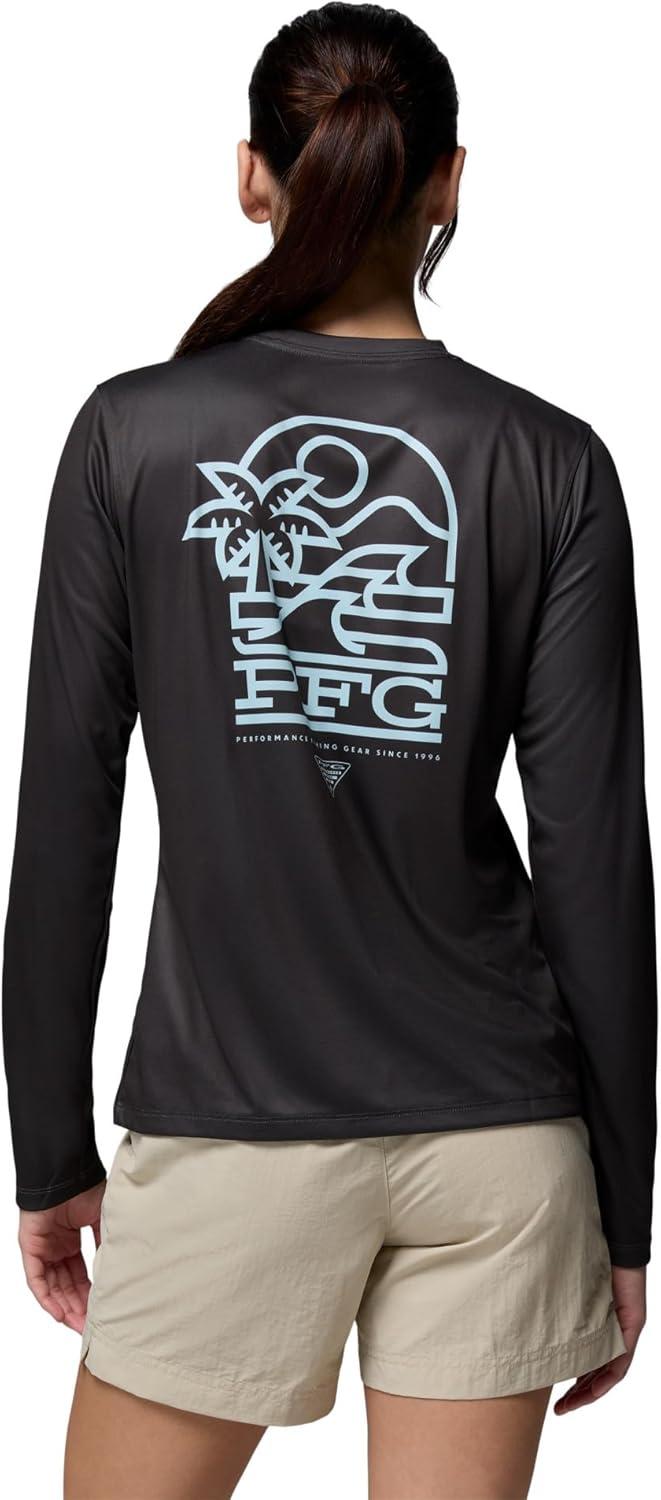 imageColumbia Womens PFG Tidal Tee Palm Waves Long SleeveSharkPalm Waves