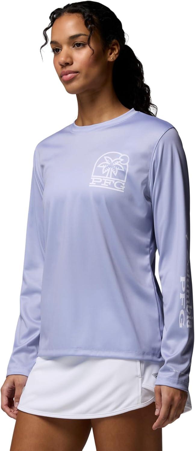 imageColumbia Womens PFG Tidal Tee Palm Waves Long SleeveTwilightPalm Waves