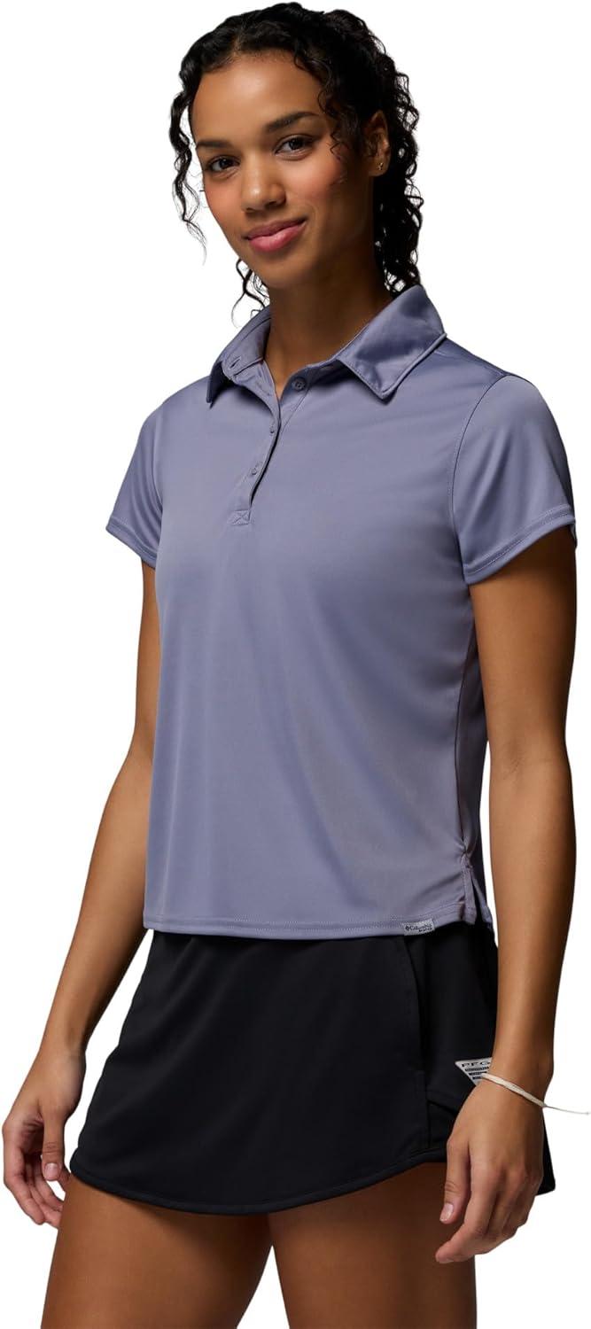imageColumbia Womens PFG Tidal Tee Short Sleeve PoloNew Moon
