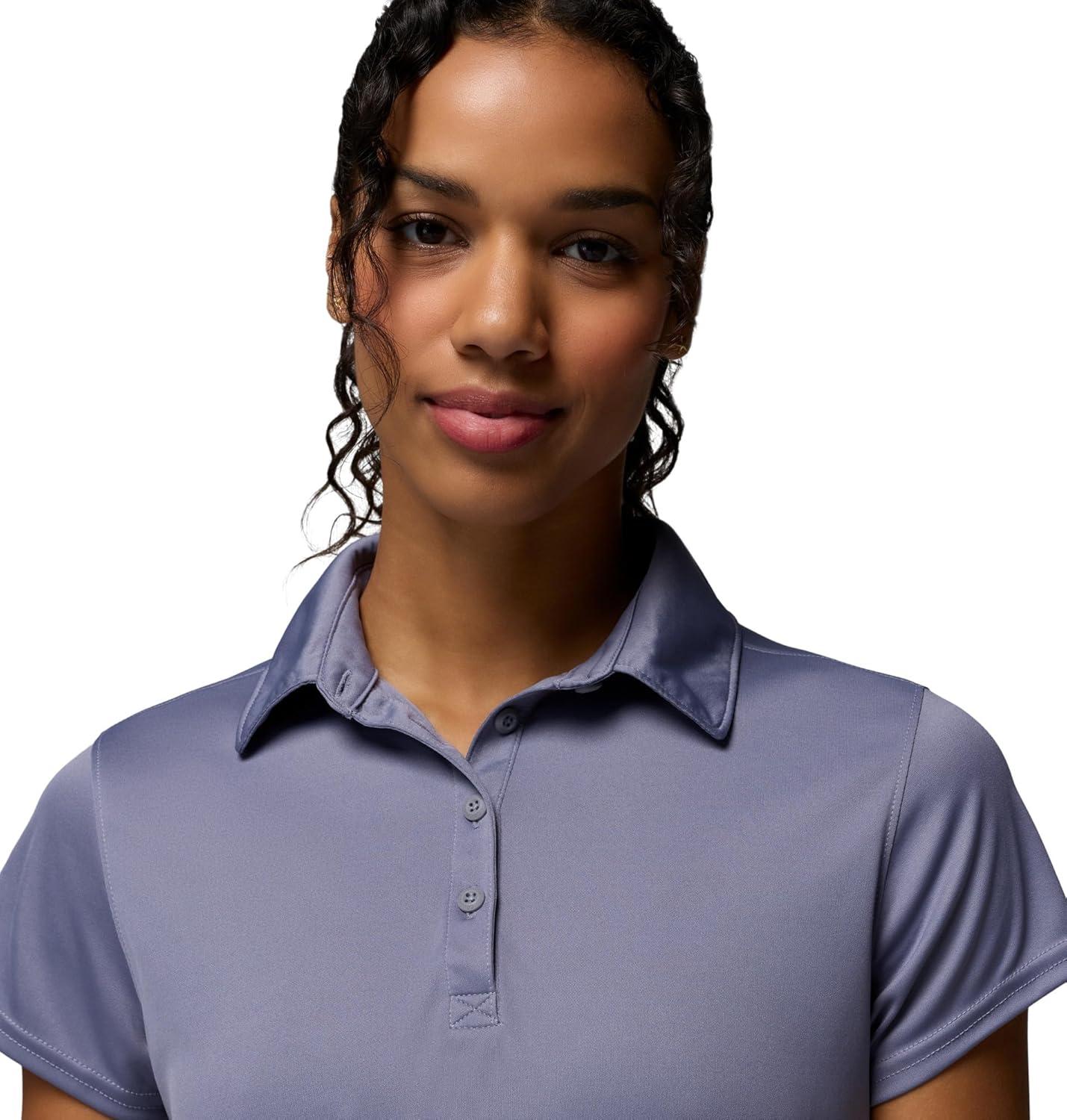 imageColumbia Womens PFG Tidal Tee Short Sleeve PoloNew Moon
