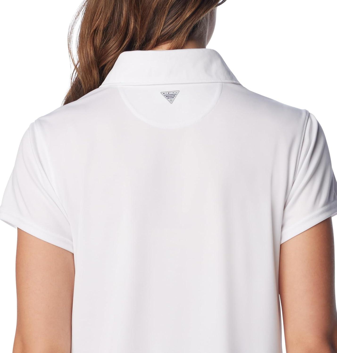 imageColumbia Womens PFG Tidal Tee Short Sleeve PoloWhite