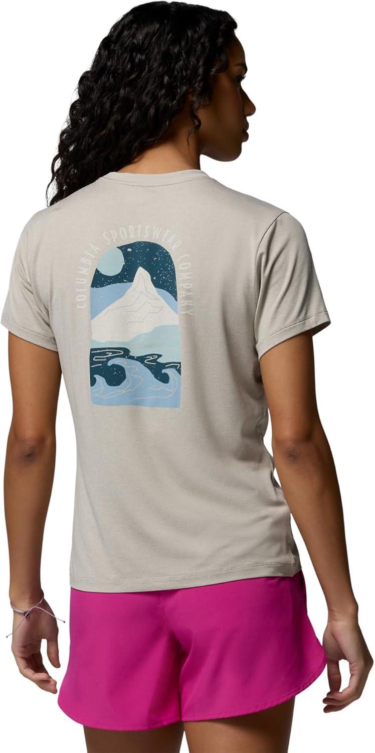imageColumbia Womens Parsons Point Back Graphic TeeDark Stone HeatherCozy Coastline