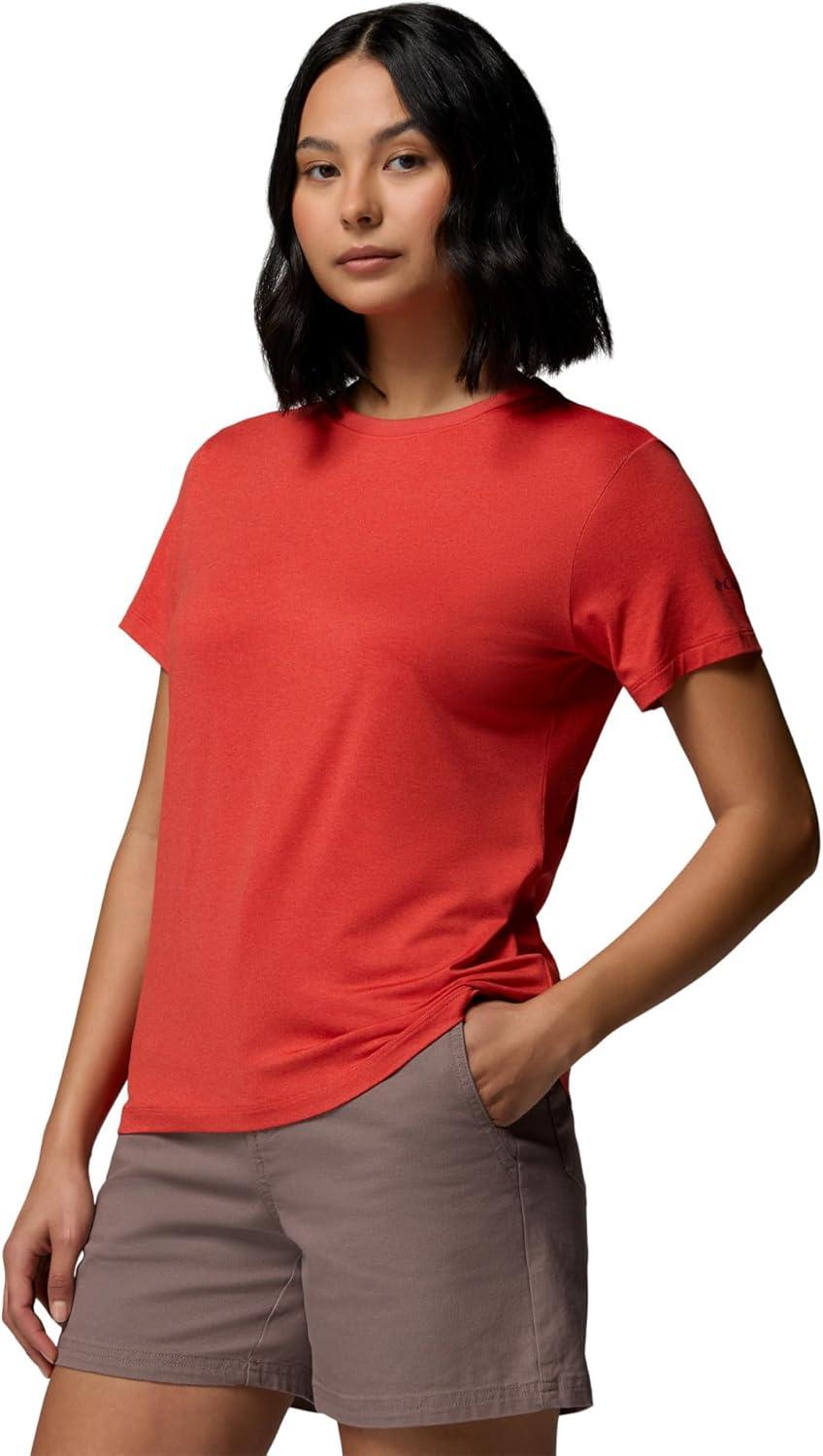 imageColumbia Womens Parsons Point Back Graphic TeePoppy Red HeatherFloral Fun
