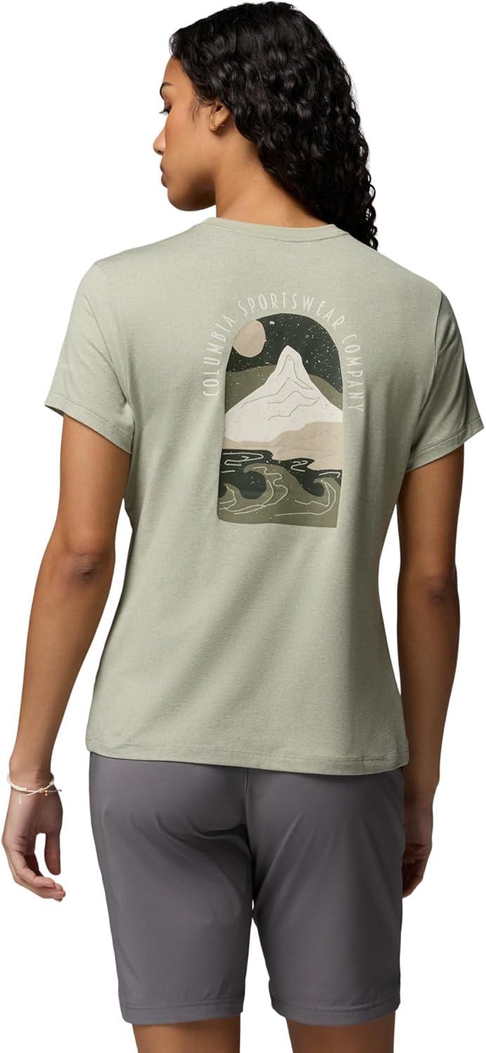 imageColumbia Womens Parsons Point Back Graphic TeeSafari HeatherCozy Coastline