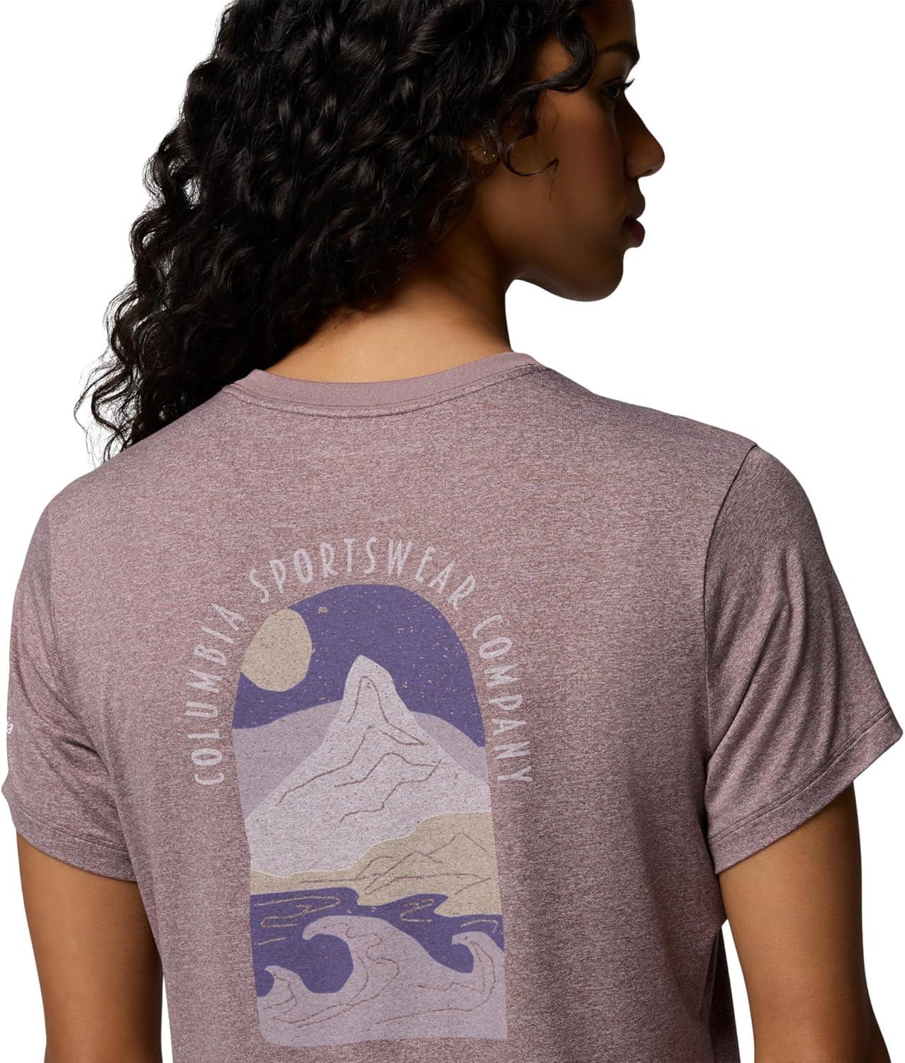 imageColumbia Womens Parsons Point Back Graphic TeeShale Purple HeatherCozy Coastline