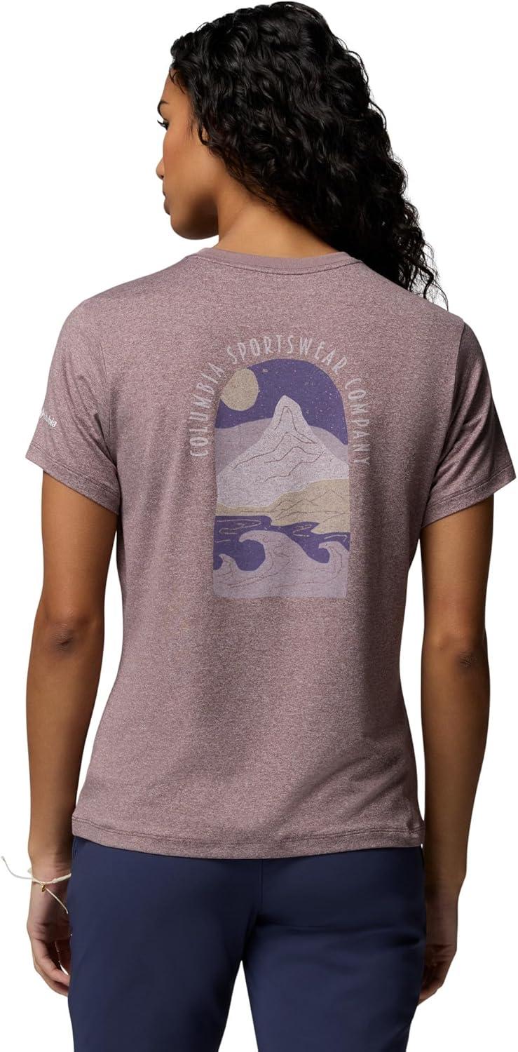 imageColumbia Womens Parsons Point Back Graphic TeeShale Purple HeatherCozy Coastline