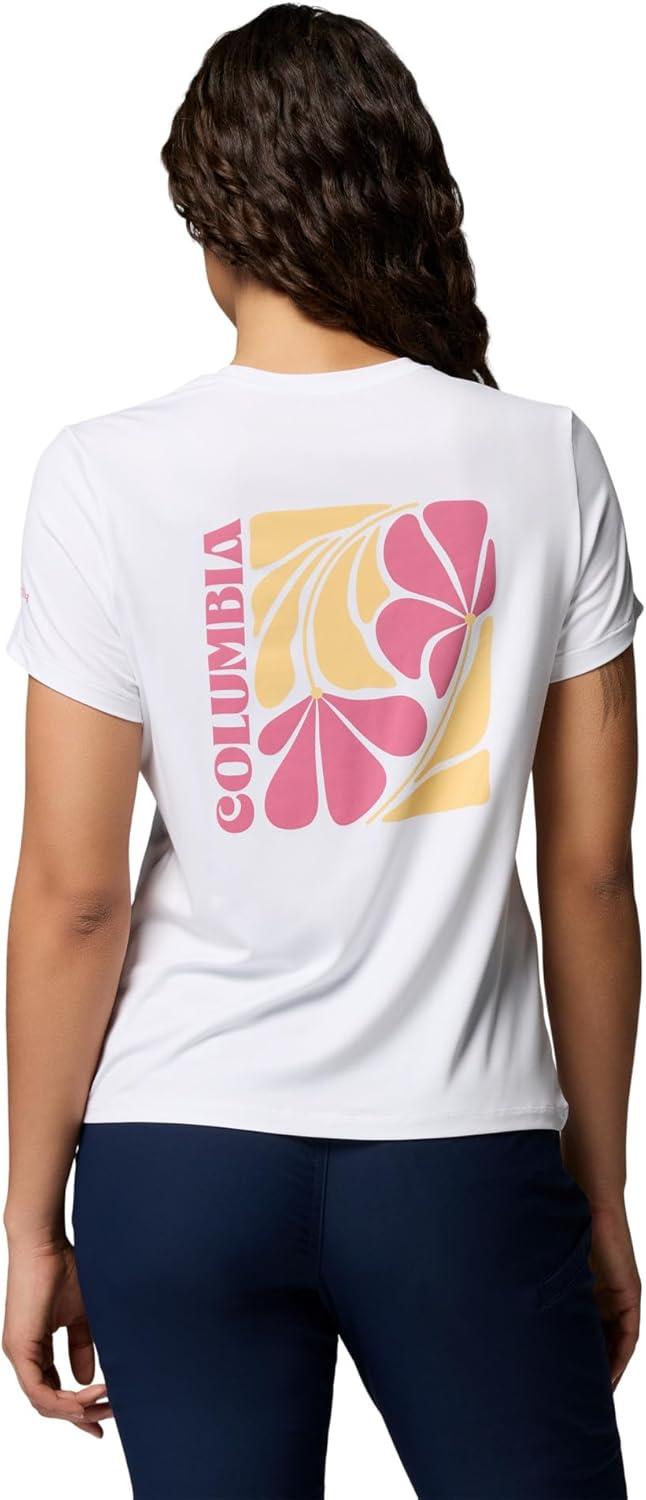 imageColumbia Womens Parsons Point Back Graphic TeeWhiteFloral Fun