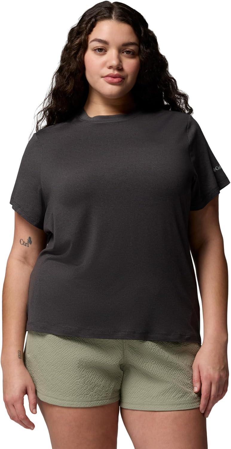 imageColumbia Womens Parsons Point Short Sleeve Logo TeeBlack Heather