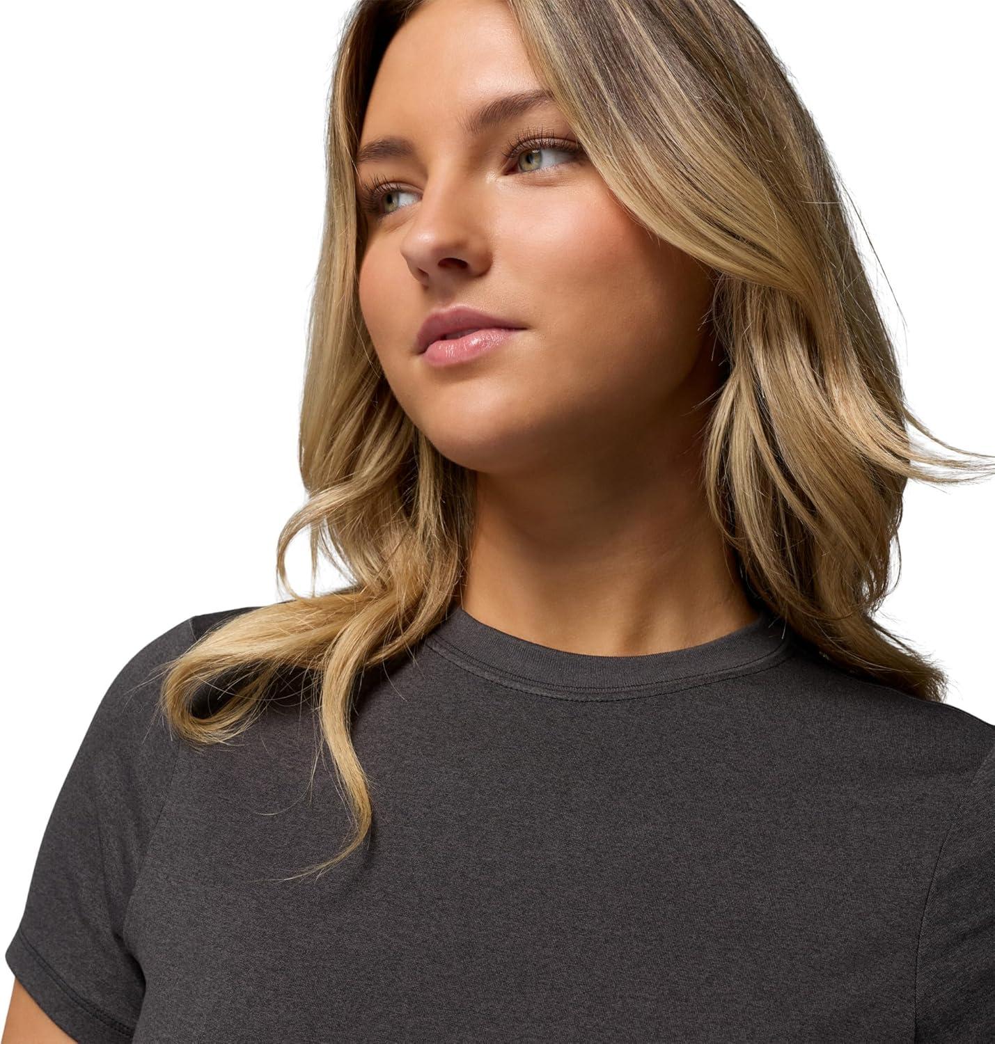 imageColumbia Womens Parsons Point Short Sleeve Logo TeeBlack Heather