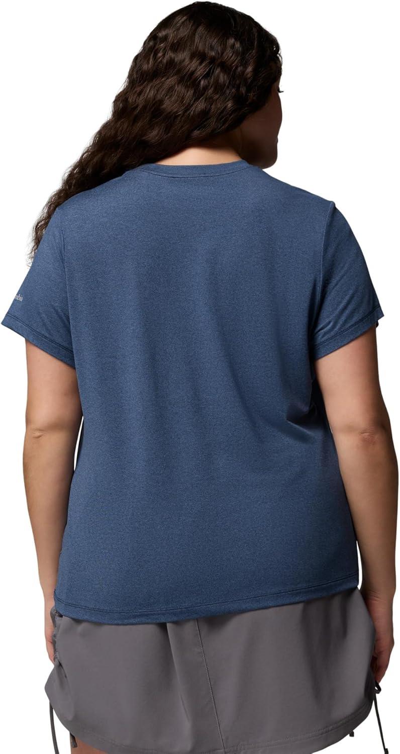 imageColumbia Womens Parsons Point Short Sleeve Logo TeeCollegiate Navy Heather