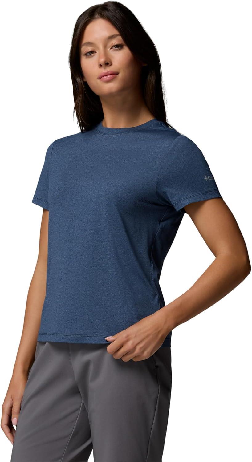 imageColumbia Womens Parsons Point Short Sleeve Logo TeeCollegiate Navy Heather
