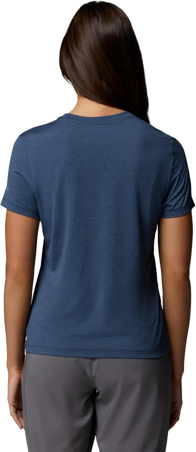 imageColumbia Womens Parsons Point Short Sleeve Logo TeeCollegiate Navy Heather