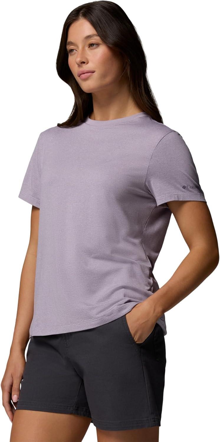 imageColumbia Womens Parsons Point Short Sleeve Logo TeeLavender Pearl Heather