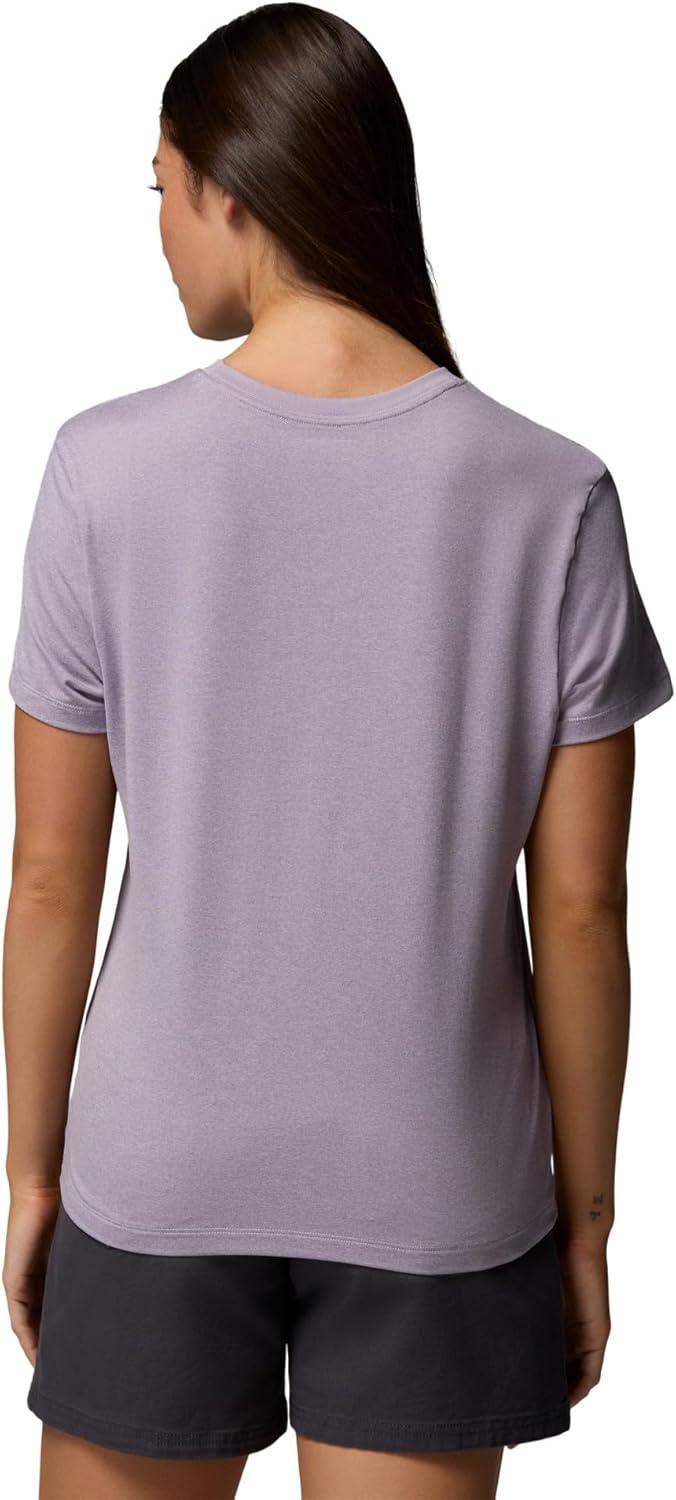 imageColumbia Womens Parsons Point Short Sleeve Logo TeeLavender Pearl Heather