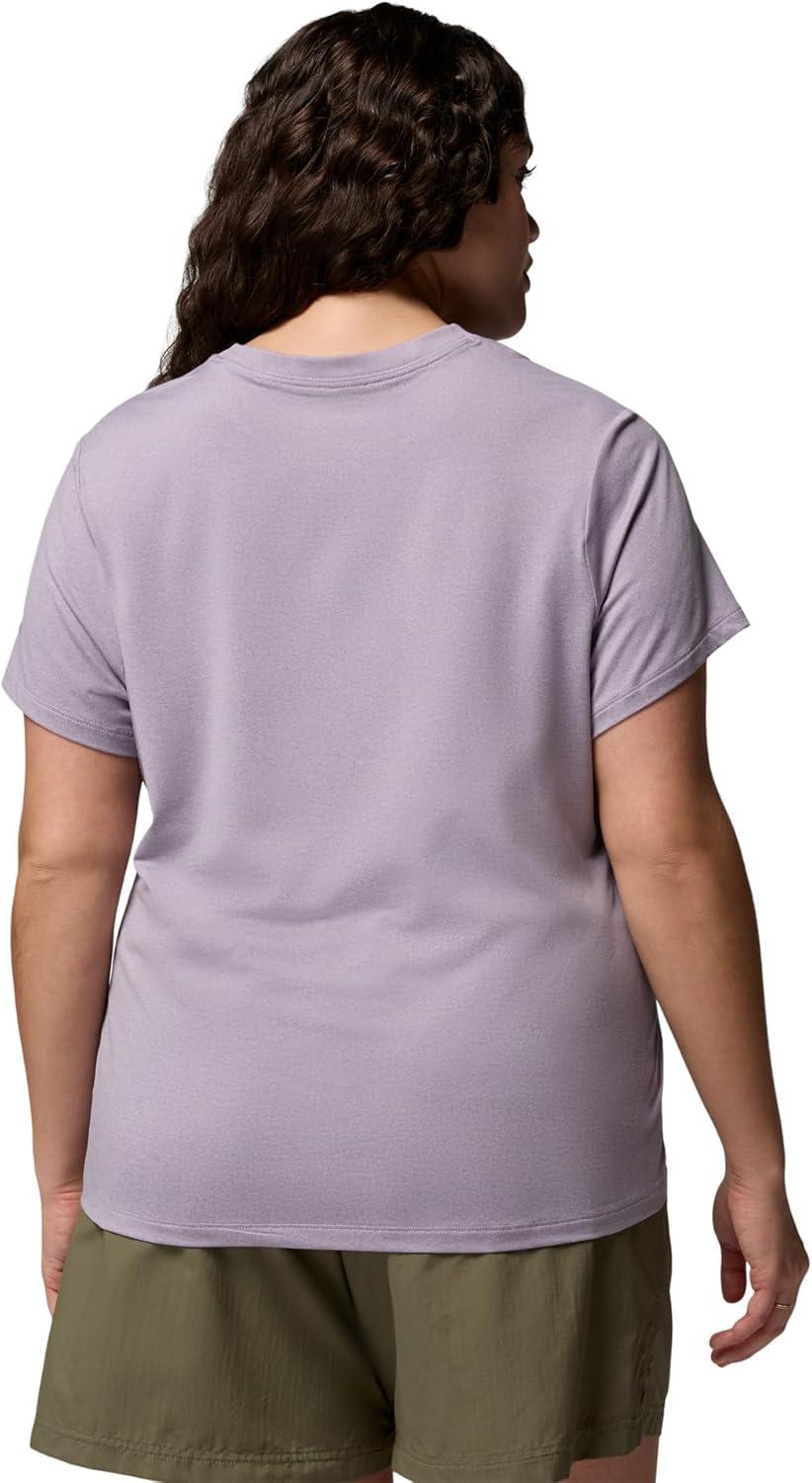 imageColumbia Womens Parsons Point Short Sleeve Logo TeeLavender Pearl Heather