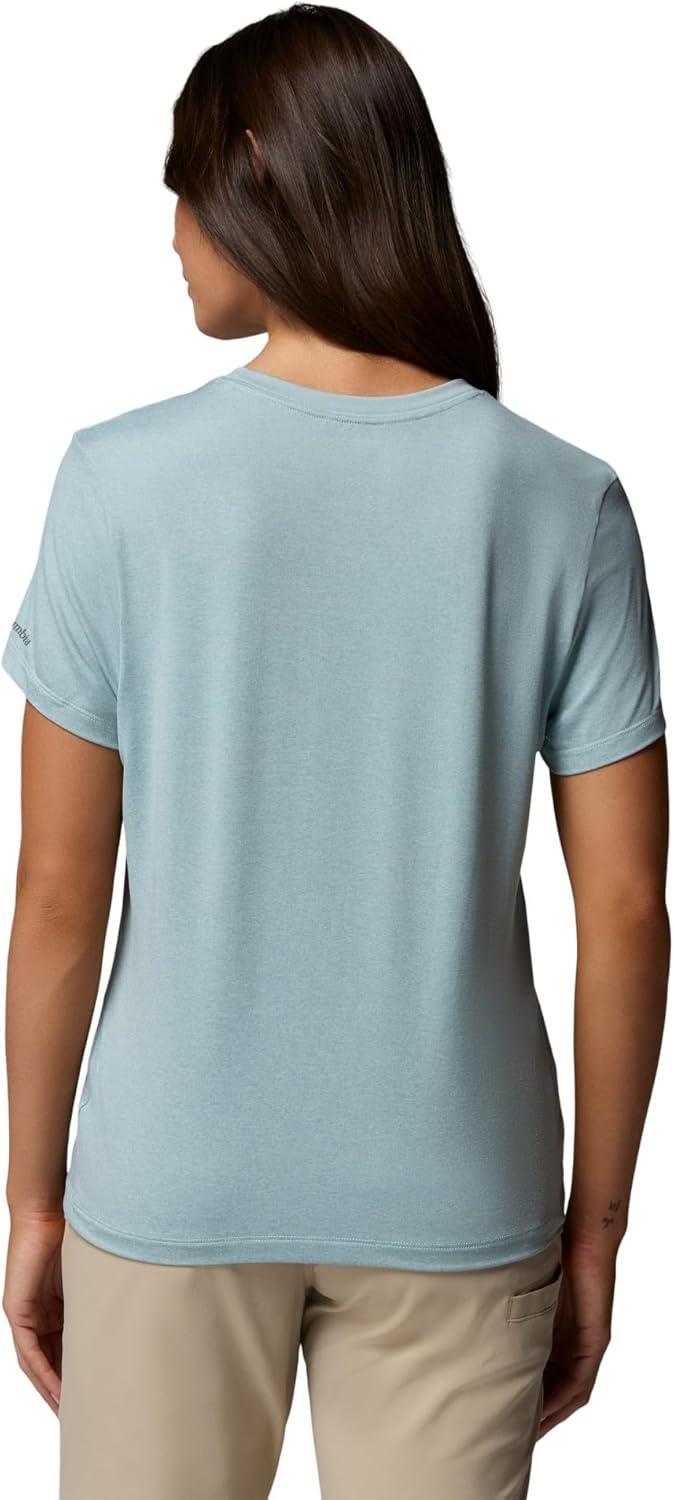 imageColumbia Womens Parsons Point Short Sleeve Logo TeeMarine Light Heather