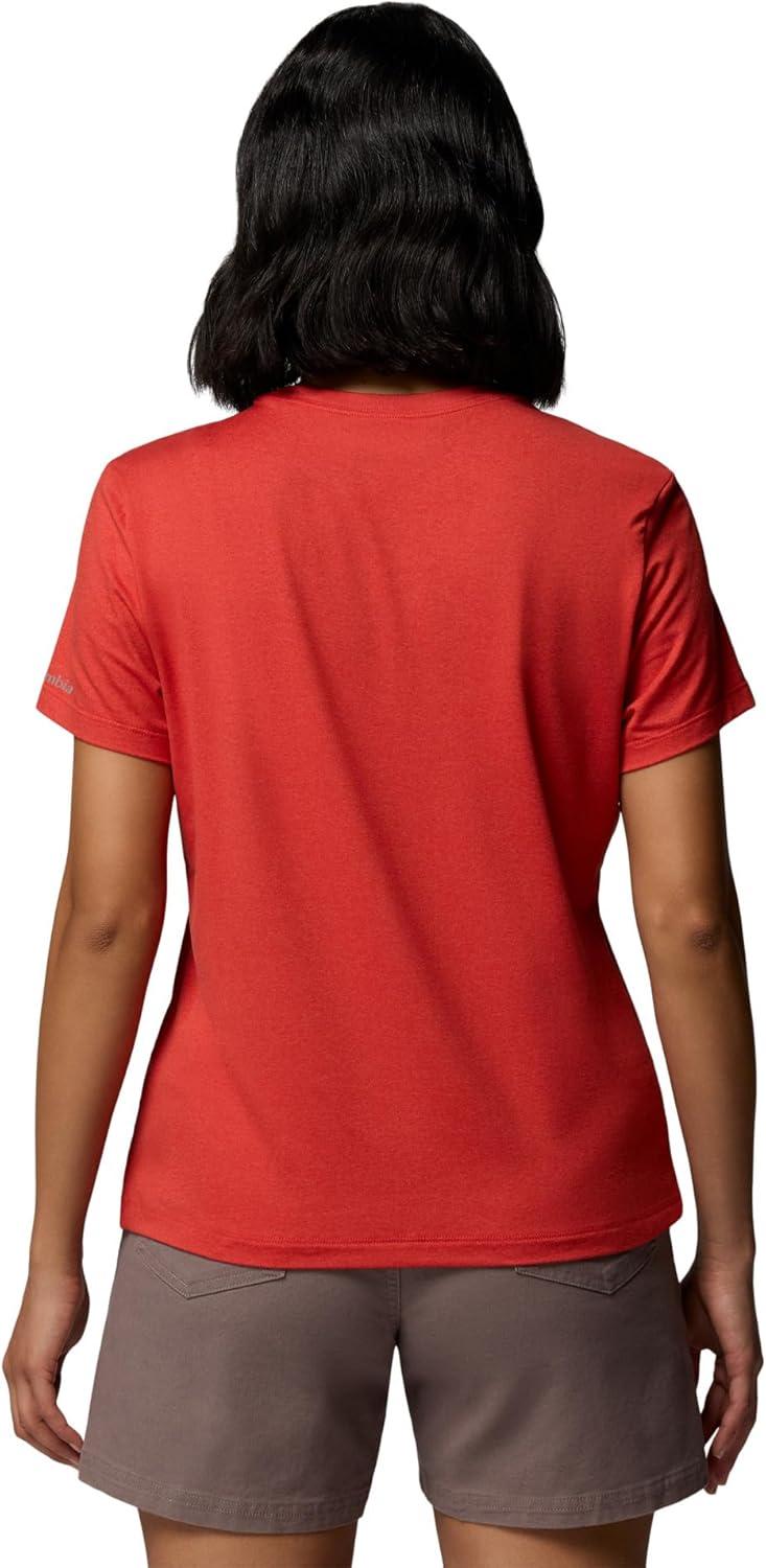 imageColumbia Womens Parsons Point Short Sleeve Logo TeePoppy Red Heather