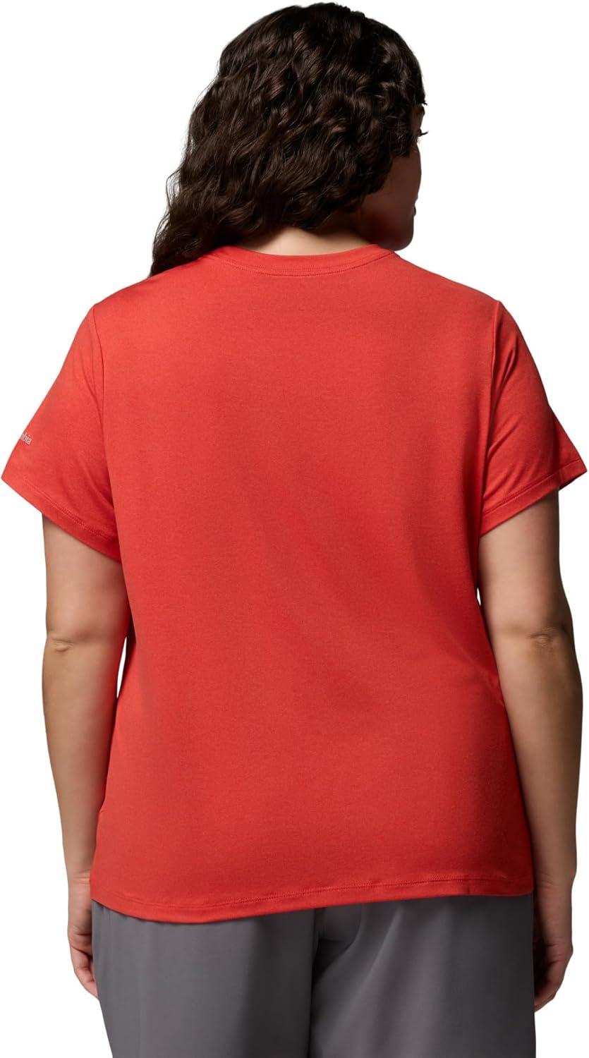 imageColumbia Womens Parsons Point Short Sleeve Logo TeePoppy Red Heather