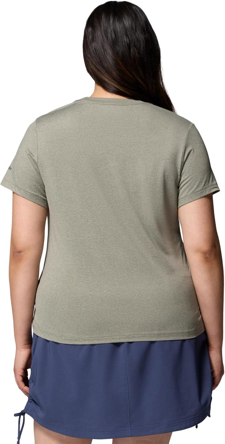 imageColumbia Womens Parsons Point Short Sleeve Logo TeeStone Green Heather