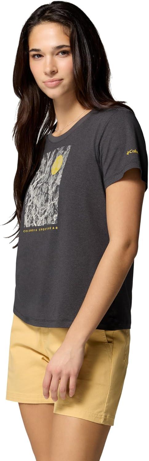 imageColumbia Womens Parsons Point Short Sleeve Scoop TeeBlack HeatherCanopy View