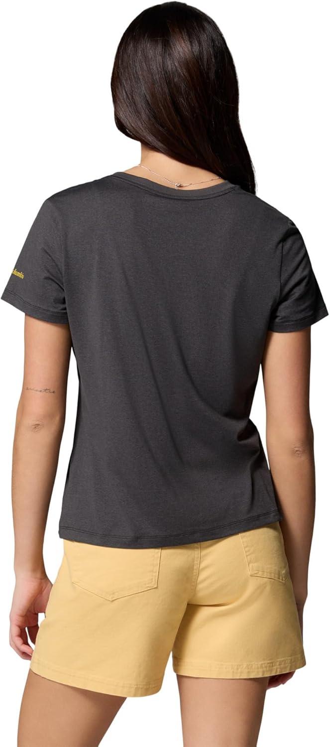 imageColumbia Womens Parsons Point Short Sleeve Scoop TeeBlack HeatherCanopy View