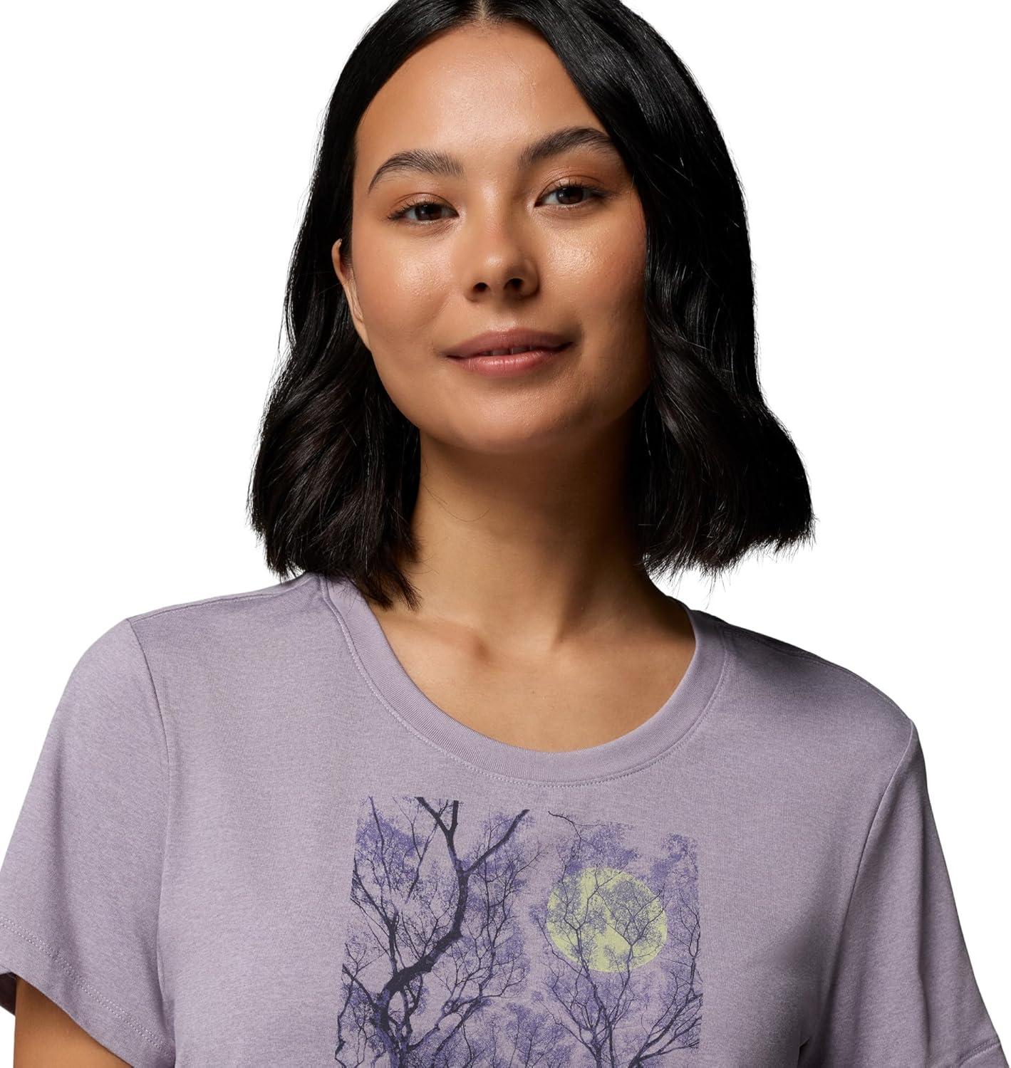 imageColumbia Womens Parsons Point Short Sleeve Scoop TeeLavender Pearl HeatherCanopy View