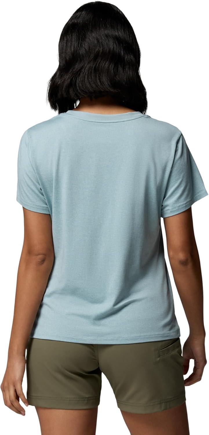 imageColumbia Womens Parsons Point Short Sleeve Scoop TeeMarine Light HeatherCanopy View