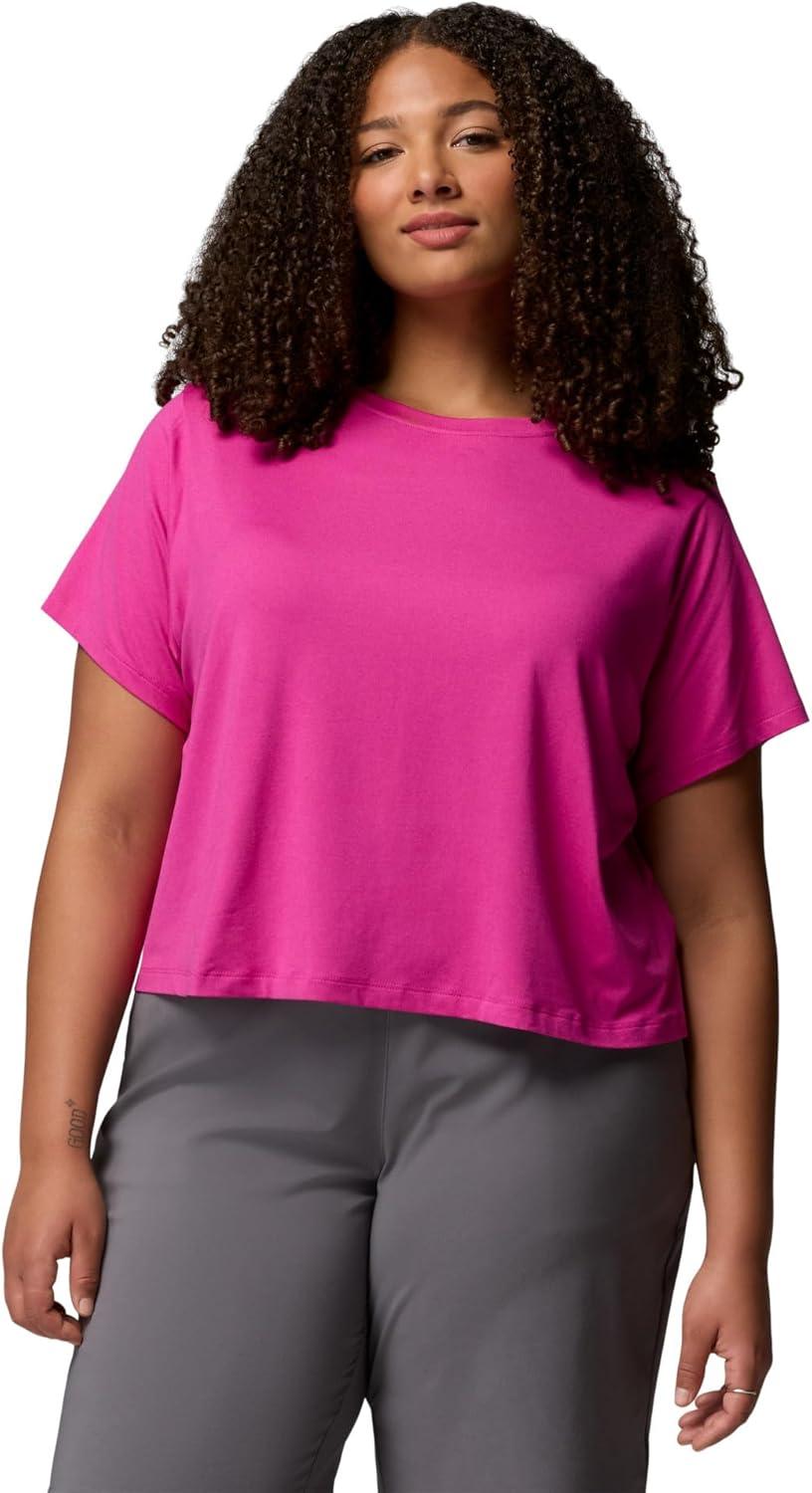 imageColumbia Womens Parsons Point Short Sleeve TeeFuchsia Heather