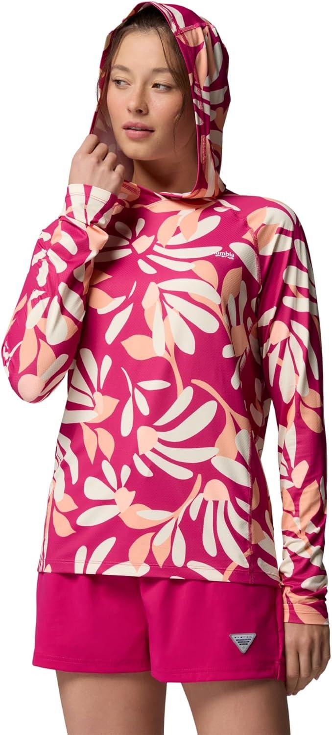 imageColumbia Womens Pfg Super Solar Stream II HoodieGuava PinkPetals