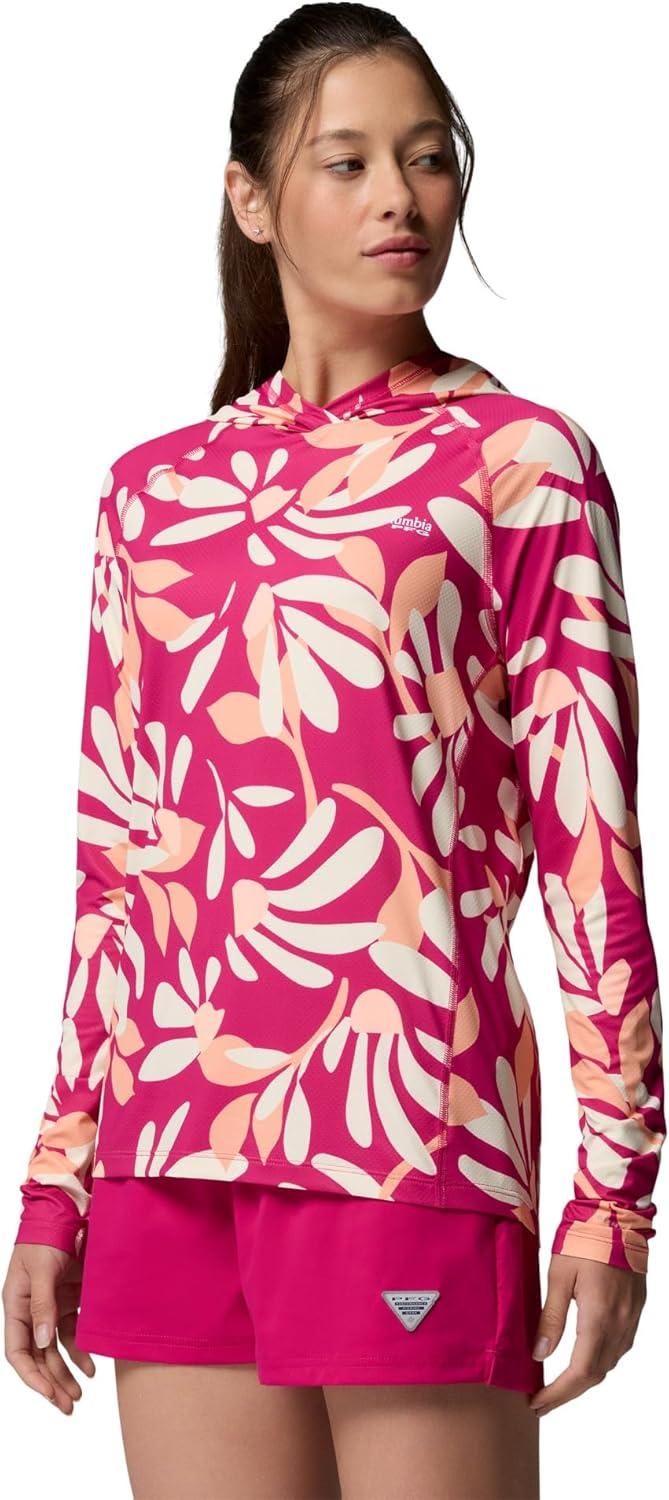 imageColumbia Womens Pfg Super Solar Stream II HoodieGuava PinkPetals