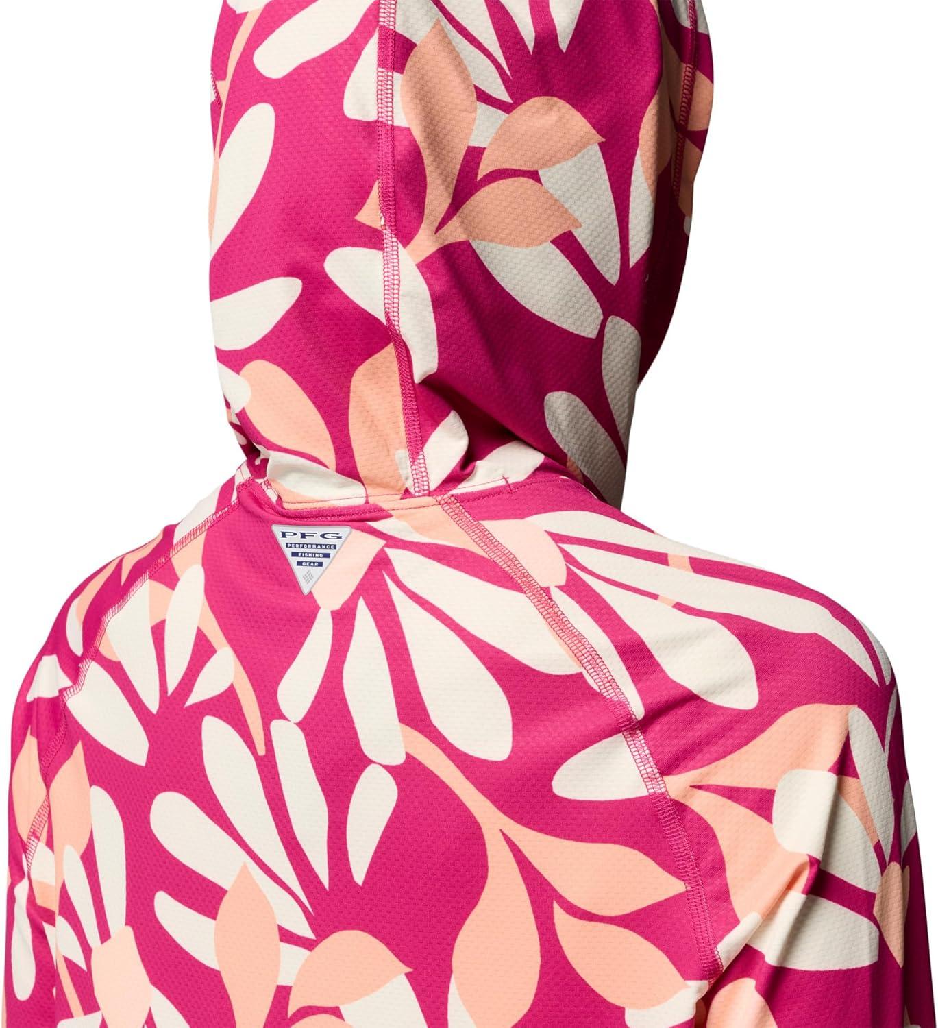 imageColumbia Womens Pfg Super Solar Stream II HoodieGuava PinkPetals