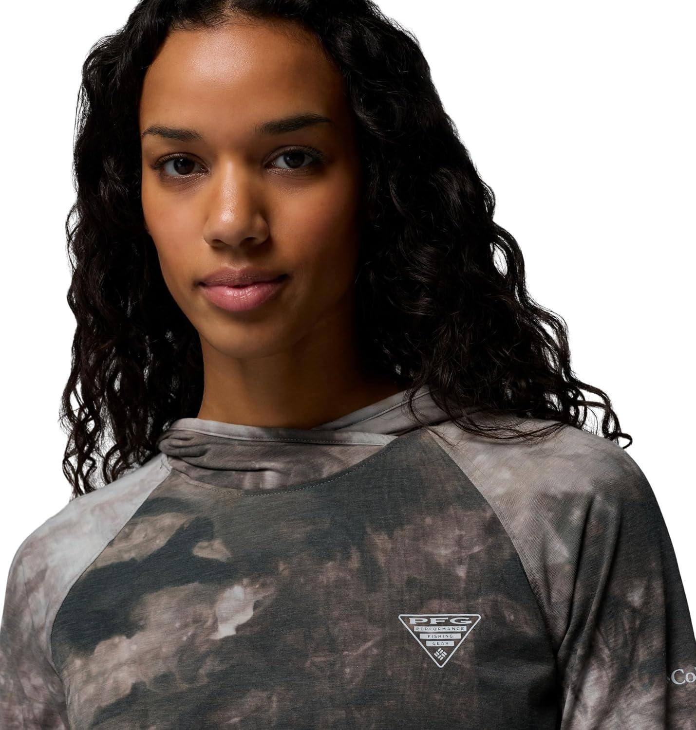 imageColumbia Womens Pfg Uncharted II Cloud HoodieBlackCloud Dye