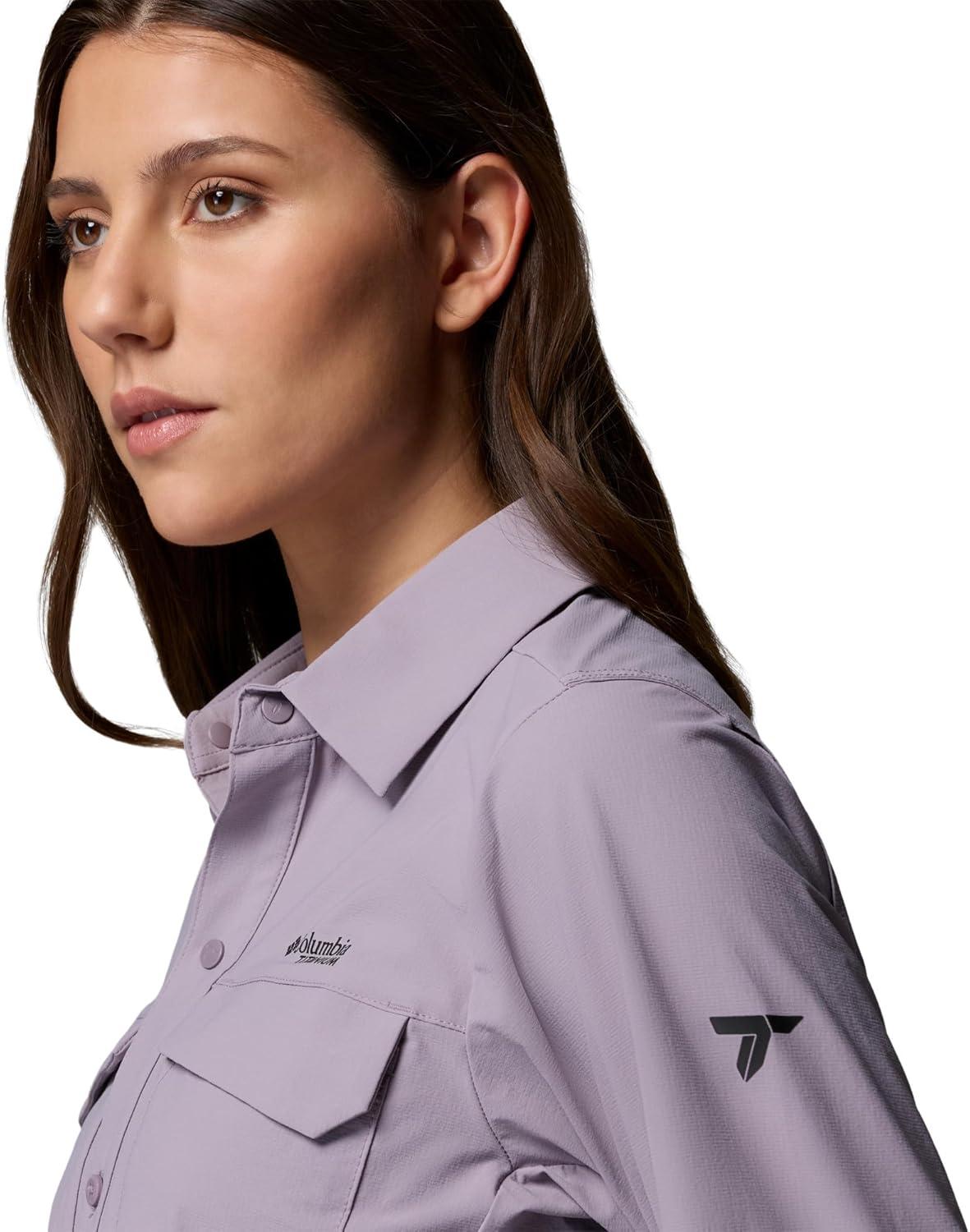 imageColumbia Womens Silver Ridge Elite Woven Long SleeveShale Purple