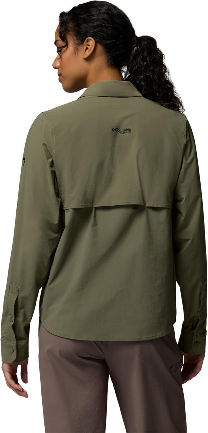 imageColumbia Womens Silver Ridge Elite Woven Long SleeveStone Green
