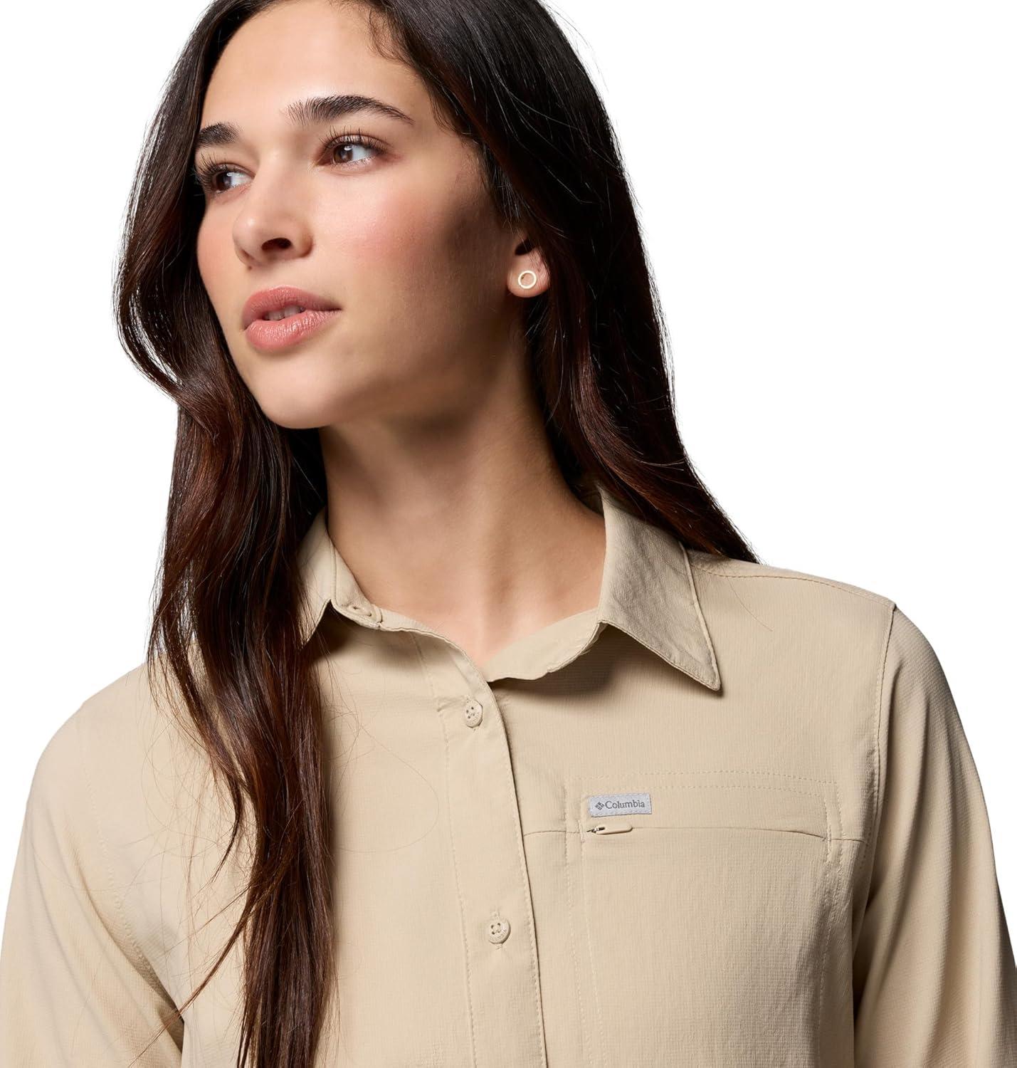 imageColumbia Womens Silver Ridge Utility II Long Sleeve ShirtAncient Fossil