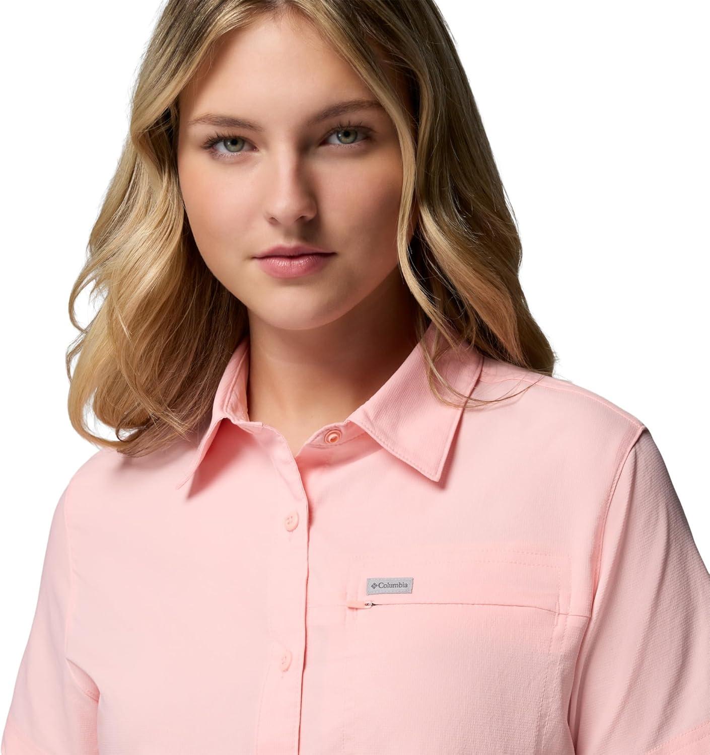 imageColumbia Womens Silver Ridge Utility II Short Sleeve ShirtPink Sand