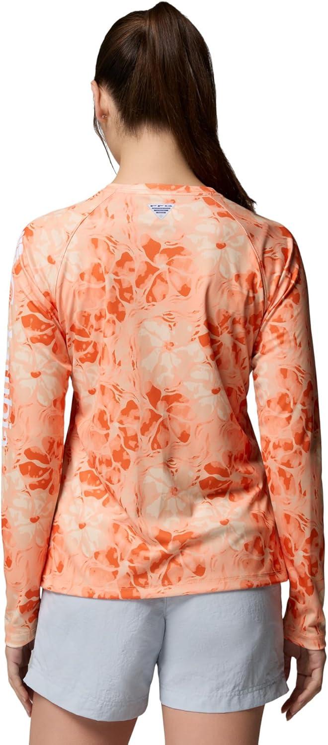 imageColumbia Womens Super Tidal Tee Long SleeveBright NectarHazyblooms