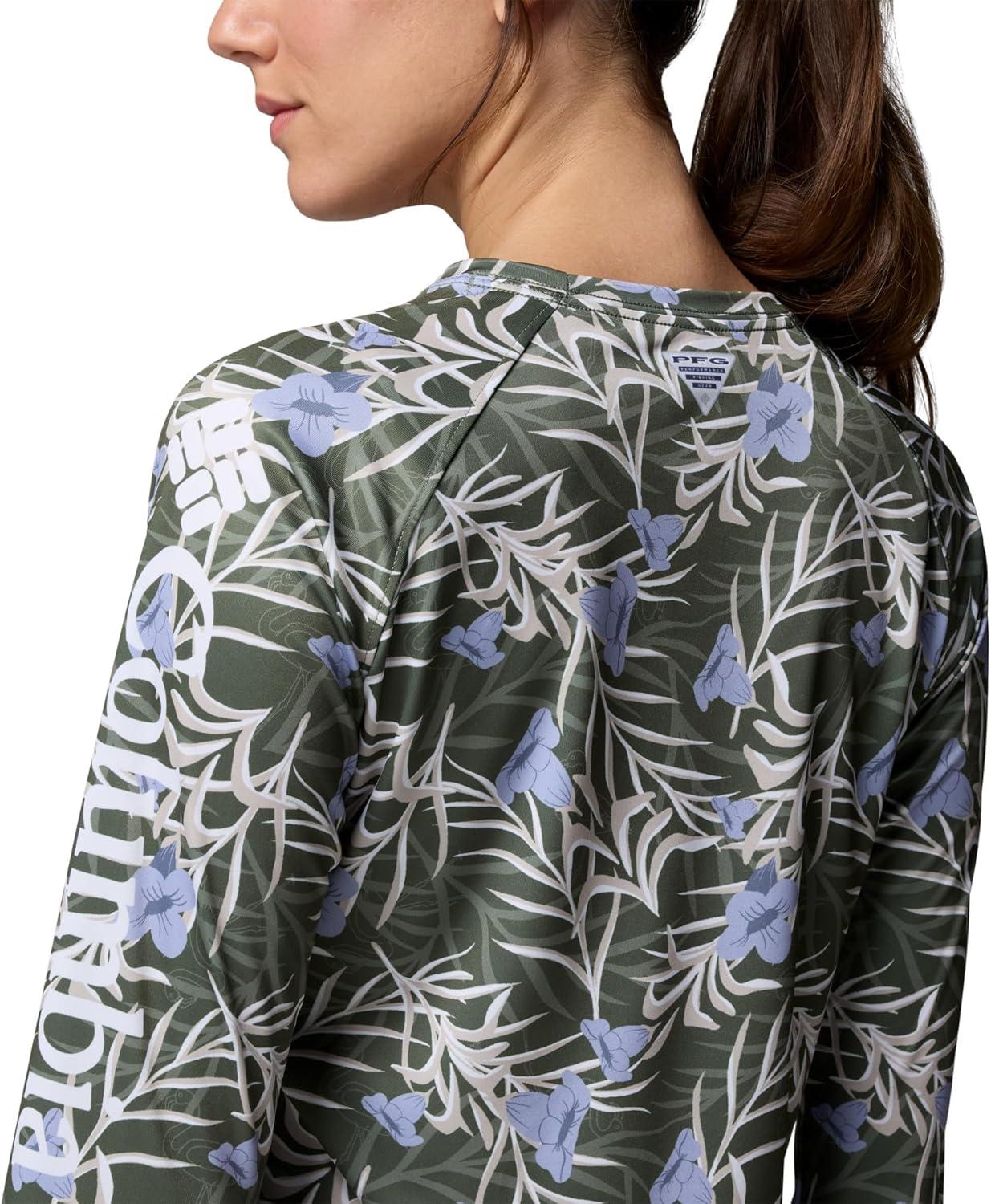 imageColumbia Womens Super Tidal Tee Long SleeveCypressSunflora