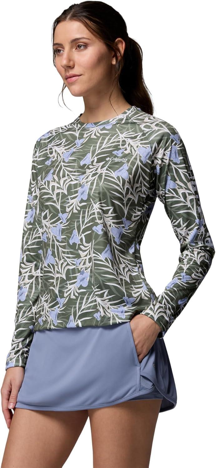 imageColumbia Womens Super Tidal Tee Long SleeveCypressSunflora